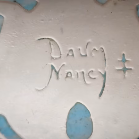 Signature Daum Nancy sur le lustre