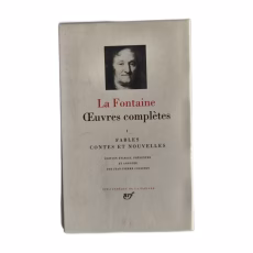 Livre La Fontaine Œuvres Complètes Volume I Fables Contes Bibliothèque de la Pléiade couverture rouge