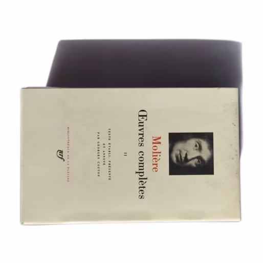 Livre Molière Œuvres Complètes volume 2 Bibliothèque de la Pléiade édition Gallimard 1971 reliure cuir