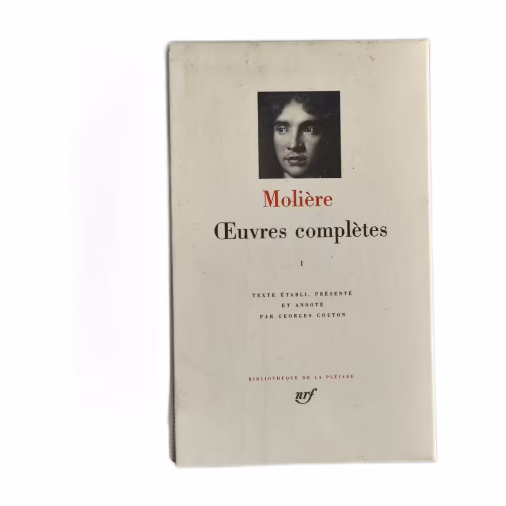 Livre "Molière Œuvres complètes volume I" de la Bibliothèque de la Pléiade Gallimard avec jaquette.