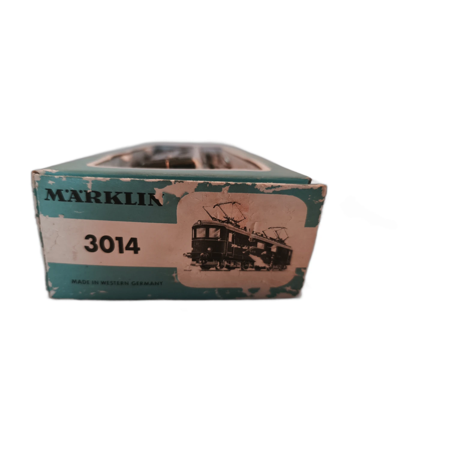 Rabat de la boîte vintage Märklin avec référence 3014
