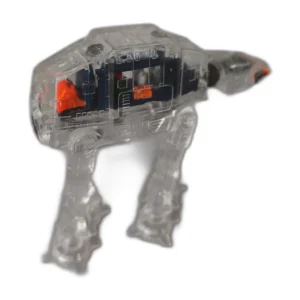 Figurine miniature de l'AT-AT Star Wars en plastique transparent