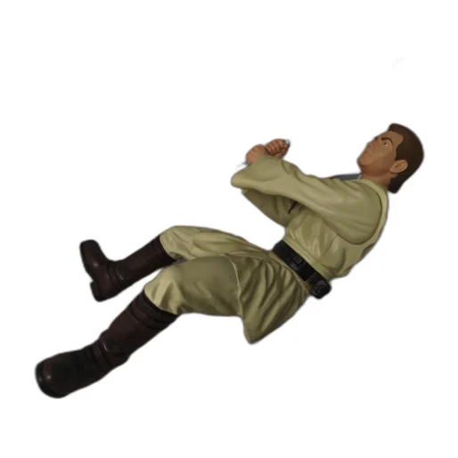 Figurine Star Wars Obi-Wan Kenobi Padawan par Applause (1999) en posture de combat avec sabre laser