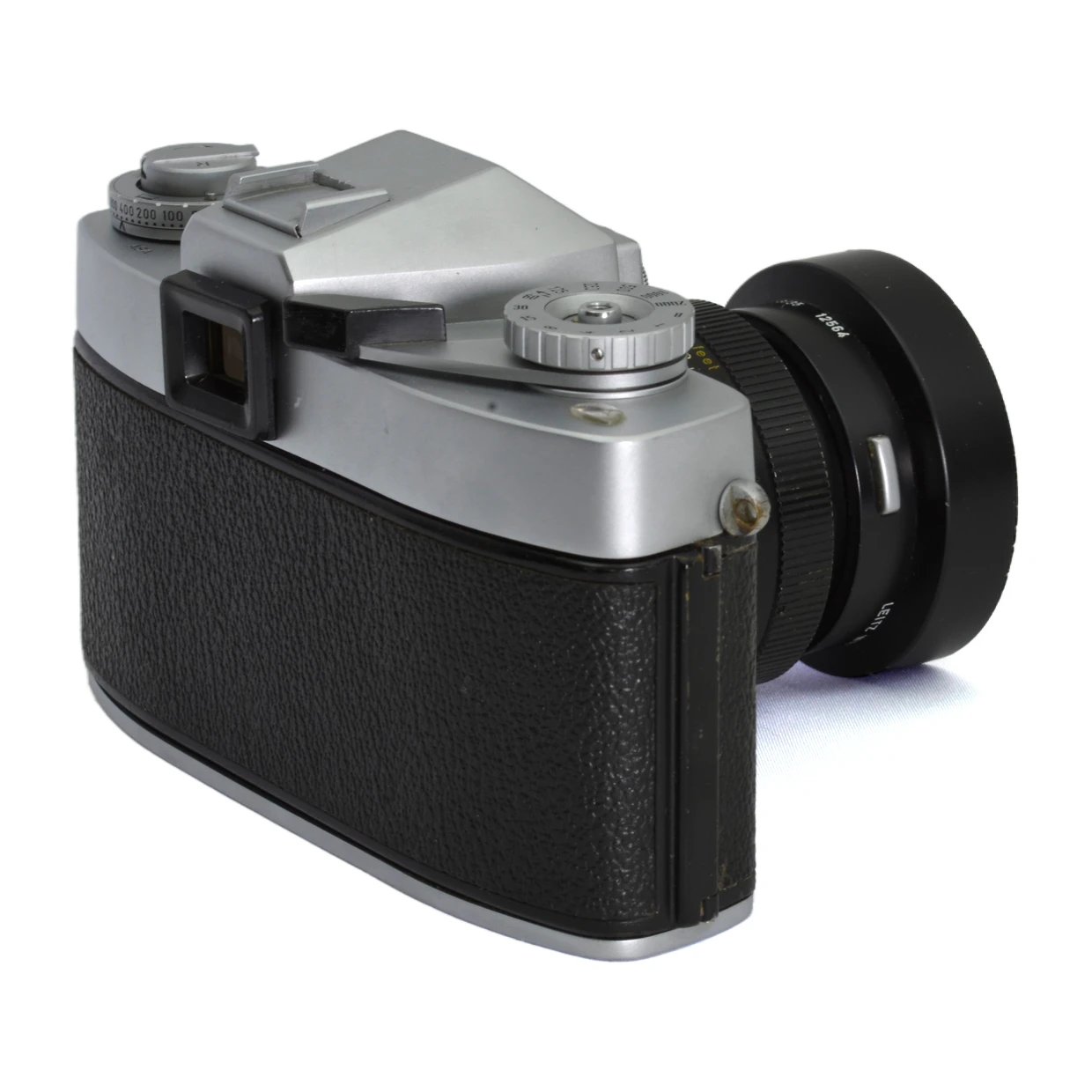 Vue arrière du boîtier Leicaflex montrant le viseur