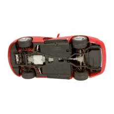 Châssis de la miniature Bburago indiquant l'échelle 1/18 et Made in Italy