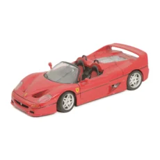 Miniature Bburago Ferrari F50 rouge 1/18 vue de trois quarts avant