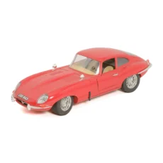 Voiture miniature Bburago Jaguar Type E 1961 rouge 1/18 vue de face