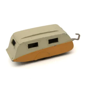 Caravane miniature Dinky Toys 190 crème et orange vue de profil