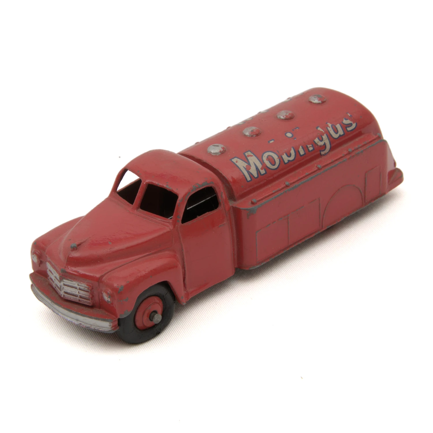 Camion citerne Dinky Toys 25d Mobiloil rouge de profil
