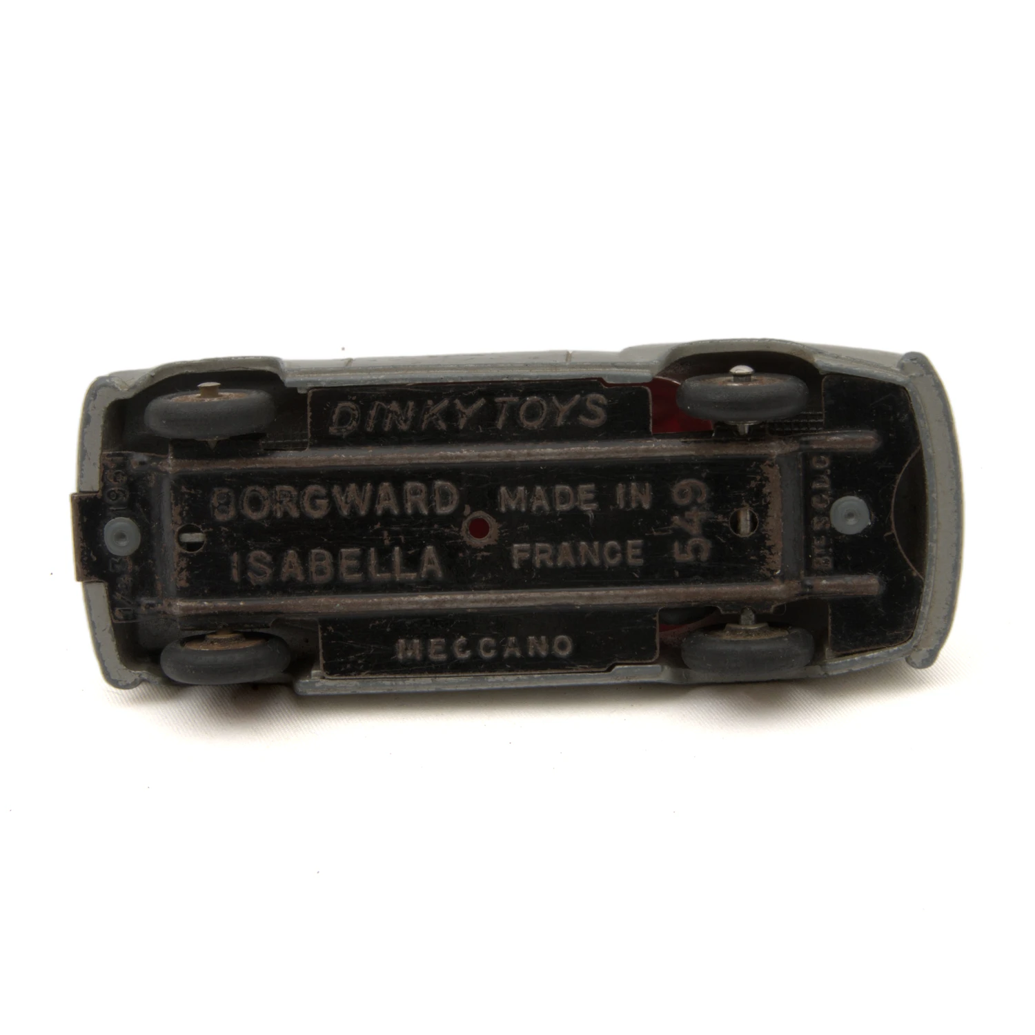 Châssis de la miniature Dinky Toys 549 Borgward Isabella Made in France