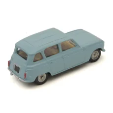 Miniature Dinky Toys Renault 4L bleu ciel vue de trois quarts arrière