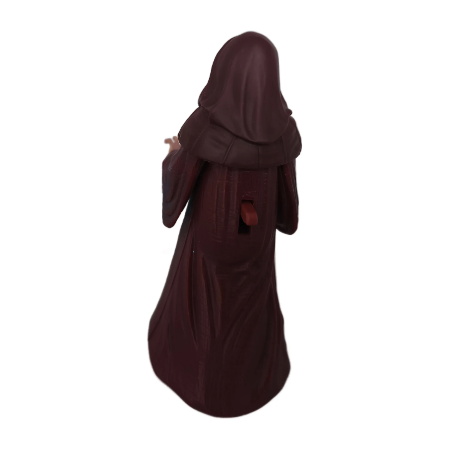 Figurine Star Wars Empereur Palpatine de dos montrant le levier d