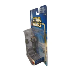 Vue de profil du blister montrant l'épaisseur et les accessoires de la figurine Star Wars
