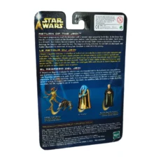 Dos de la carte de la figurine Star Wars avec descriptions et autres modèles de la collection 2002