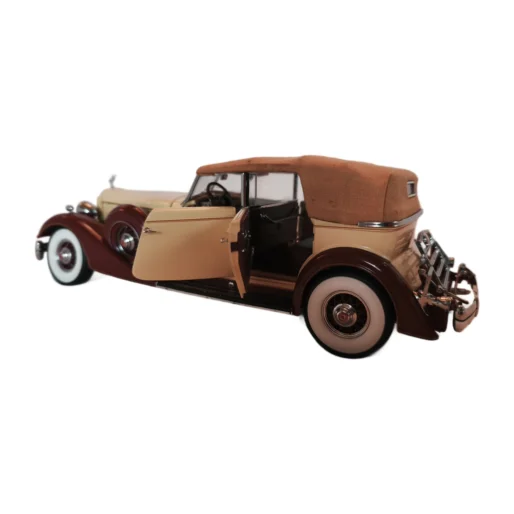 Miniature 1934 Packard Convertible Sedan portes ouvertes intérieur détaillé