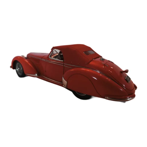 Miniature Franklin Mint Alfa Romeo 8C 2900B rouge vue de trois quarts arrière