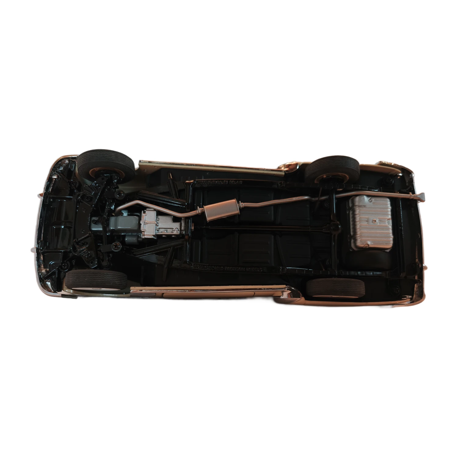 Châssis de la voiture miniature Franklin Mint avec inscriptions 1950 Chevrolet Bel Air