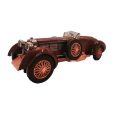 Vue de trois-quarts avant de la miniature Franklin Mint Hispano-Suiza Tulipwood 1924