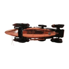 Vue arrière de la voiture miniature Hispano-Suiza Tulipwood 1/24