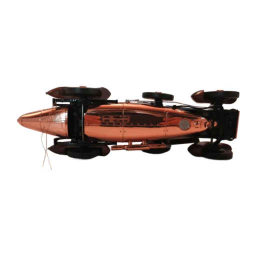 Vue arrière de la voiture miniature Hispano-Suiza Tulipwood 1/24