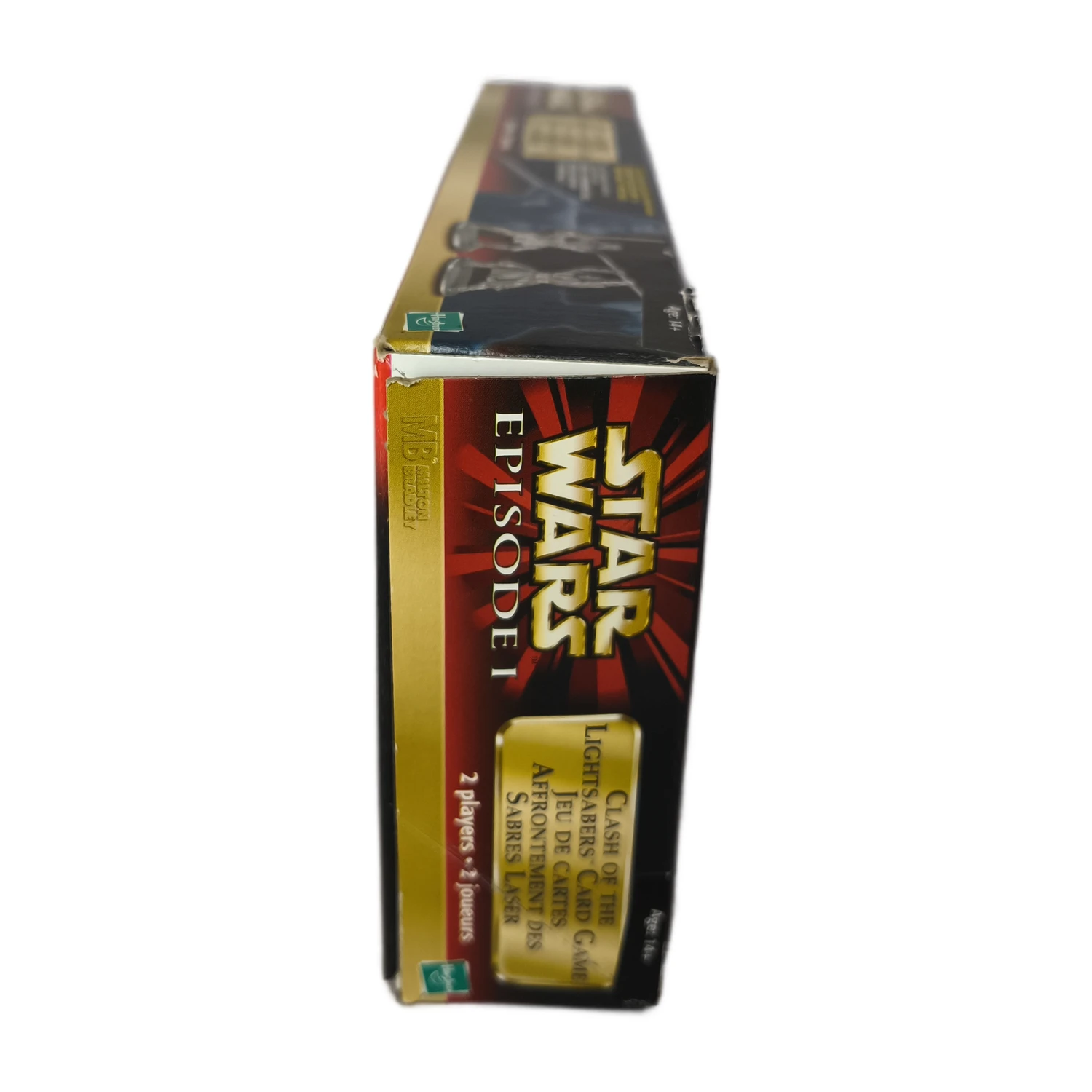 Tranche de la boîte du jeu Star Wars MB Hasbro