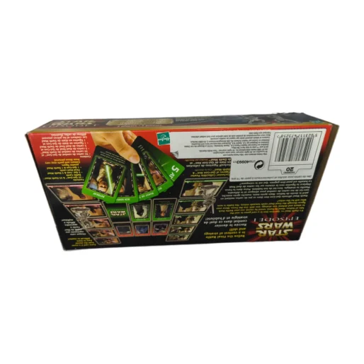 Dos de la boîte détaillant le contenu et les règles du jeu Star Wars