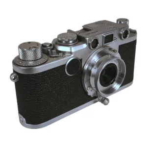 Appareil photo télémétrique Leica IIf chromé avec objectif Leitz Hektor 28mm f/6.3