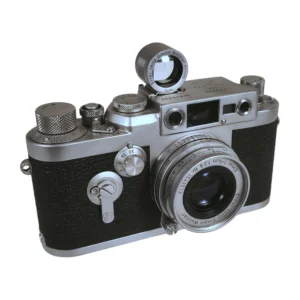 Appareil photo télémétrique Leica IIIf avec objectif Elmar 5cm f/2.8 et viseur SBOOI