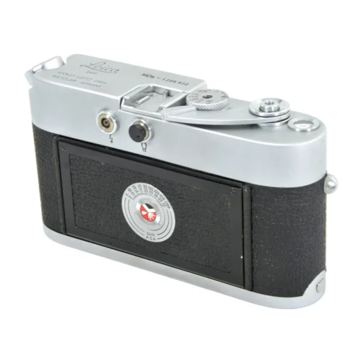 Vue arrière du Leica MDa montrant le dos et le cadran de rappel de sensibilité