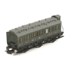 Voiture de voyageurs Märklin 4005 verte en métal avec vigie échelle HO