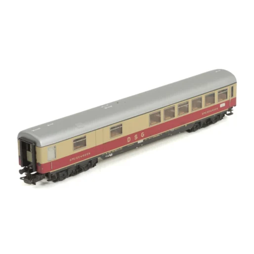 Voiture restaurant TEE DSG Märklin 4087 en métal beige et rouge échelle HO