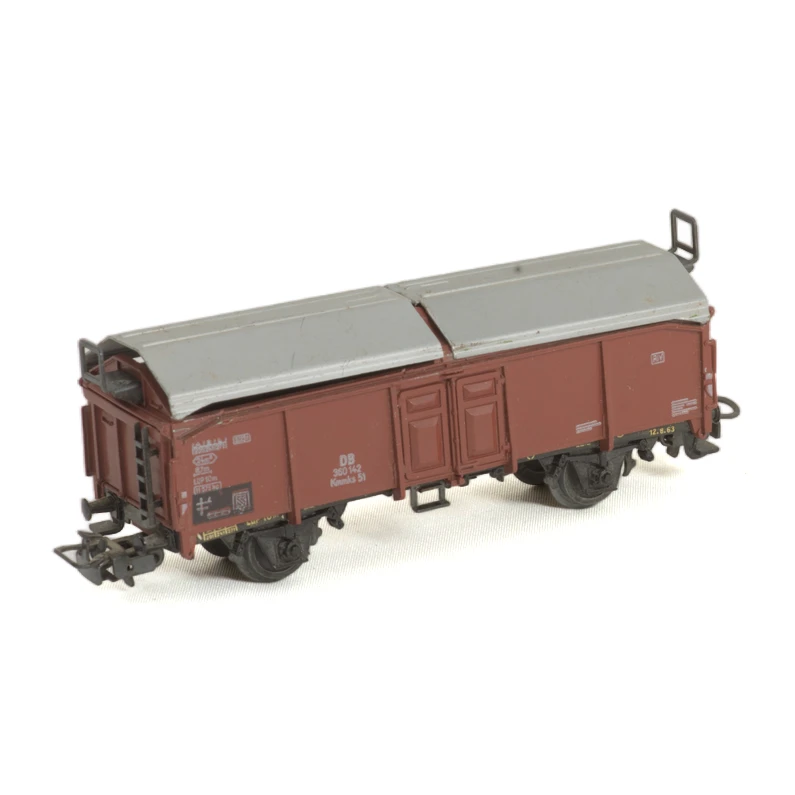 Wagon de marchandises Märklin 4619 brun à toit argenté DB échelle HO