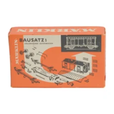 Boîte d'origine orange du kit Märklin 4950 Bausatz Italienischer Güterwagen