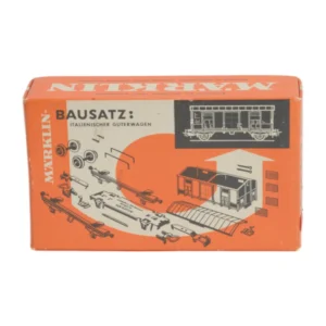 Boîte d'origine orange du kit Märklin 4950 Bausatz Italienischer Güterwagen