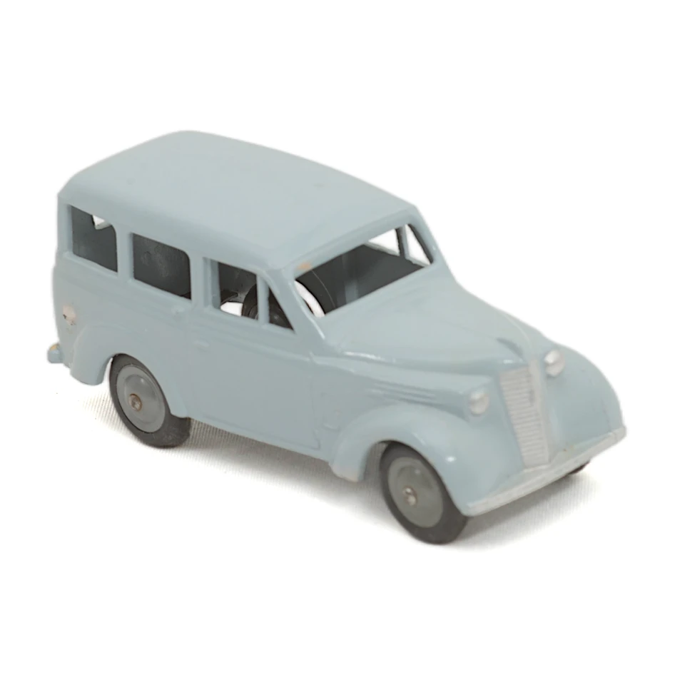 Voiture miniature CIJ Renault 300 Kgs bleu clair vue de trois quarts avant