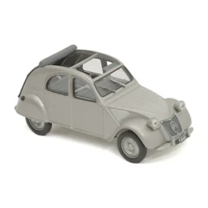 Miniature Citroën 2CV de 1949 grise à l'échelle 1/43