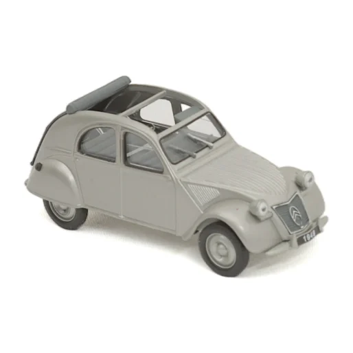 Miniature Citroën 2CV de 1949 grise à l'échelle 1/43