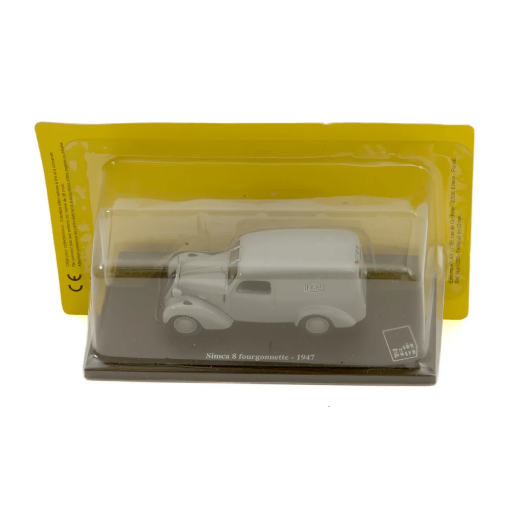 Miniature de collection Simca 8 fourgonnette 1947 grise des PTT