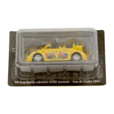 Voiture miniature VW New Beetle cabriolet Crédit Lyonnais Tour de France 2004 dans son blister d'origine