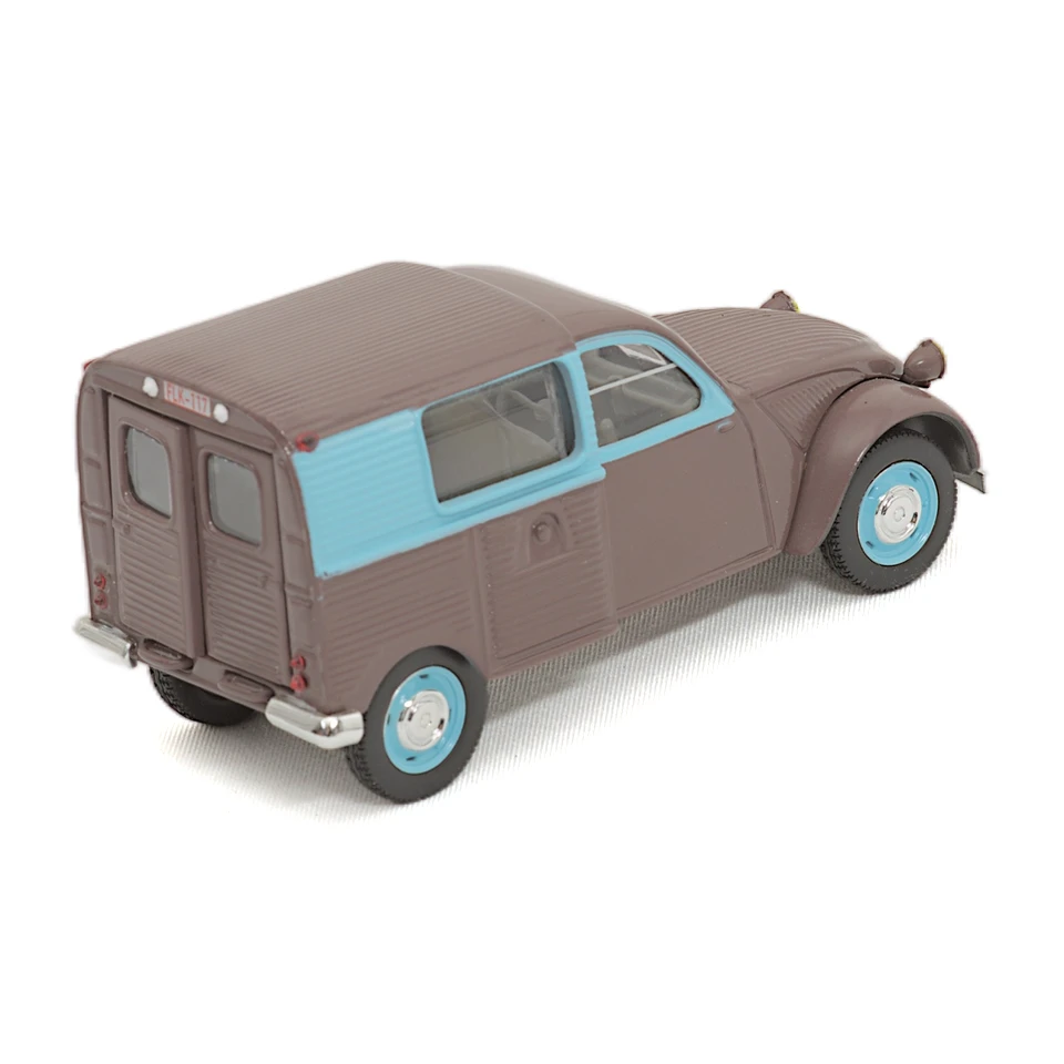 Vue de trois quarts arrière de la Citroën 2CV Fourgonnette miniature