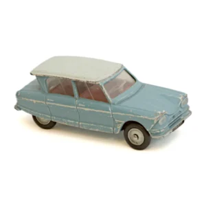 Voiture miniature Norev Citroën Ami 6 bleue profil droit