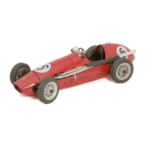 Voiture miniature Polistil Ferrari 500 F2 rouge numéro 5 vue de trois quarts avant