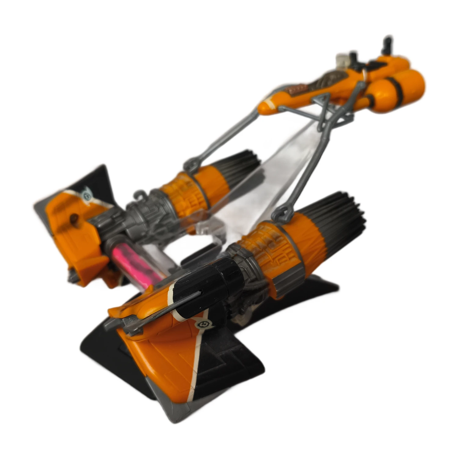 Vue de dessus des moteurs orange du Podracer de Sebulba miniature