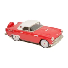 Voiture en tôle Ford Thunderbird 1956 rouge et blanche