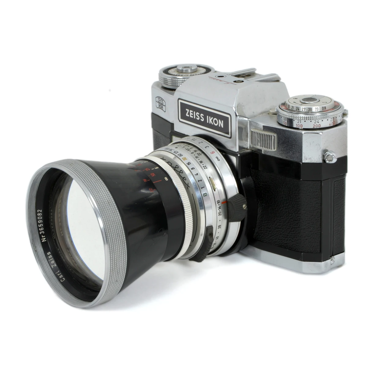 Appareil Photo Reflex Zeiss Ikon Contaflex S-matic avec Objectif Pro-Tessar 115mm f/4 – Image 1