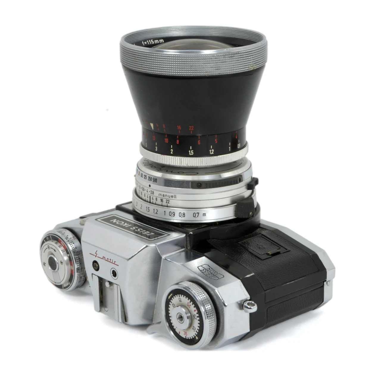Appareil Photo Reflex Zeiss Ikon Contaflex S-matic avec Objectif Pro-Tessar 115mm f/4 – Image 3