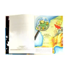 Quatrième plat de l'album Astérix chez Rahàzade montrant Obélix et la liste des albums parus
