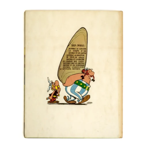 4ème plat de la BD Astérix Le Bouclier Arverne confirmant l'Édition Originale