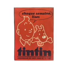 Quatrième de couverture de la BD avec Tintin et Milou
