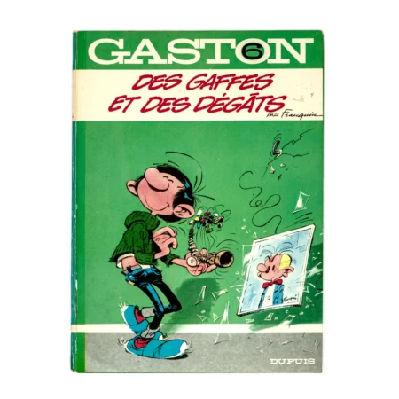 Couverture de la bande dessinée Gaston Lagaffe tome 6 Des gaffes et des dégâts